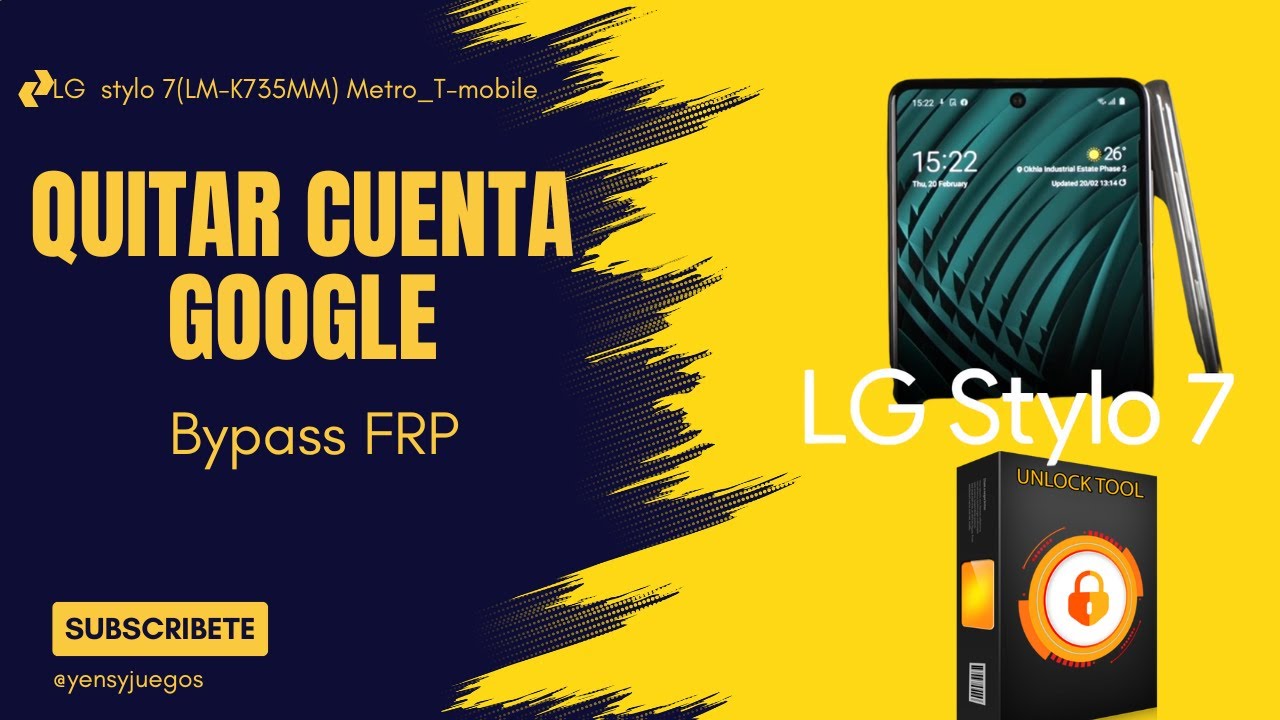 Quitar Cuenta Google lg stylo 7LM K735MM Metro Tmobile UnlockTools