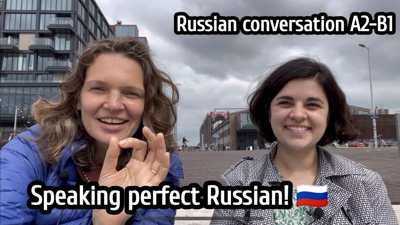 A Greek polyglot speaking perfect Russian - Russian conversation A2-B1 level + RU/EN subtitles