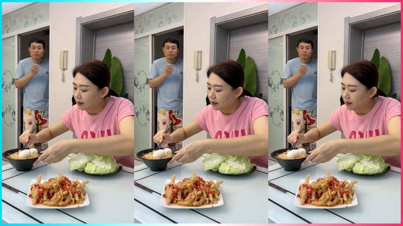 😋🤣 Парный кулинарный челлендж превратился в настоящий комедийный шедевр! 🍗 #смешнаяпара