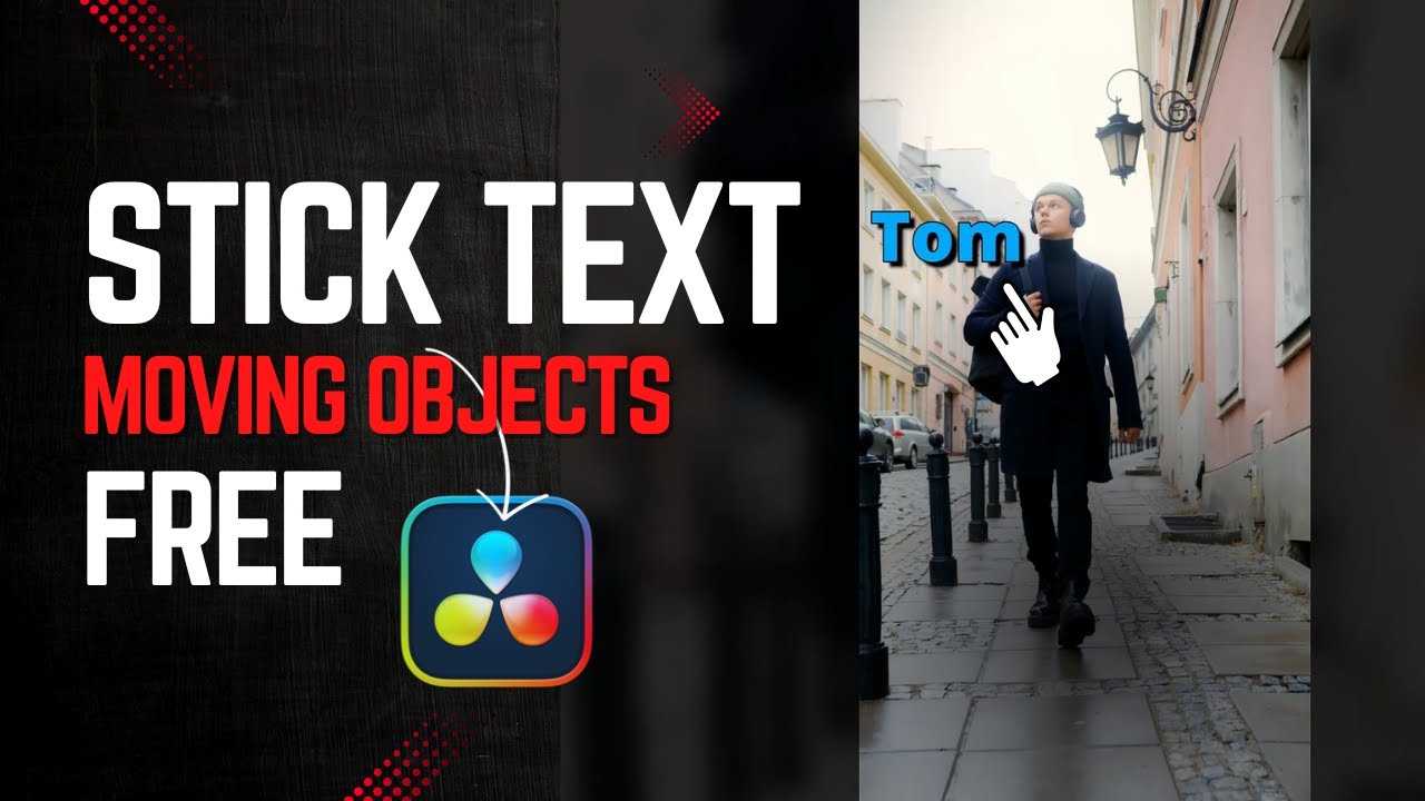 How to Stick Text to Moving Objects in DaVinci Resolve