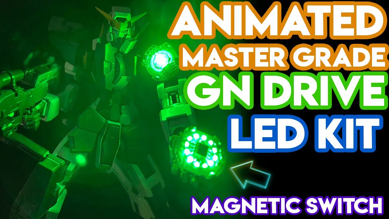 Animated GN Drive LED Kit for MG 1/100 Gunpla - Dynames - Exia - Kyrios - Gundam 00.