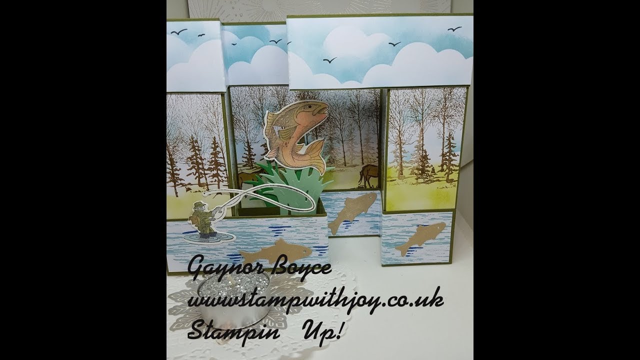 Double Pop Up Gate Fold Card Best Catch Stampin' Up!
