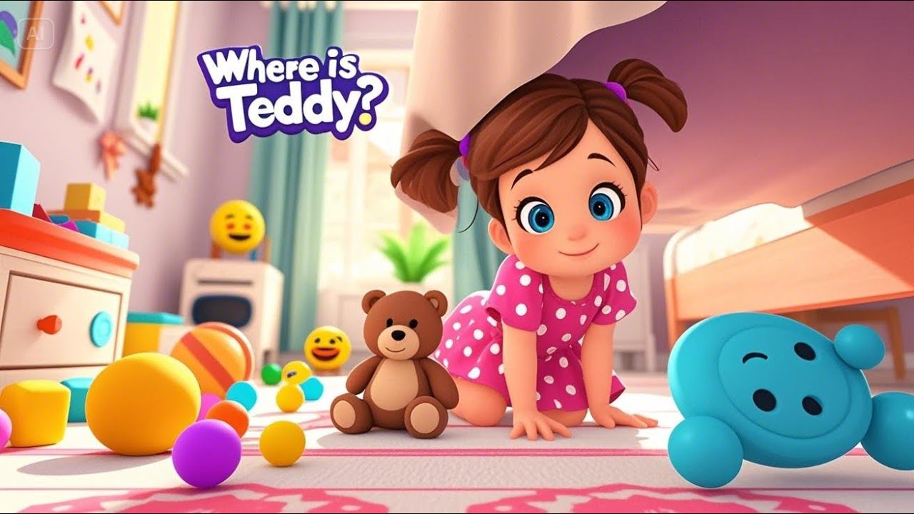 😱 Teddy&rsquo;s Hiding Again?! Help Us Find Him! | Giggle-Filled Toddler Adventure 🎉