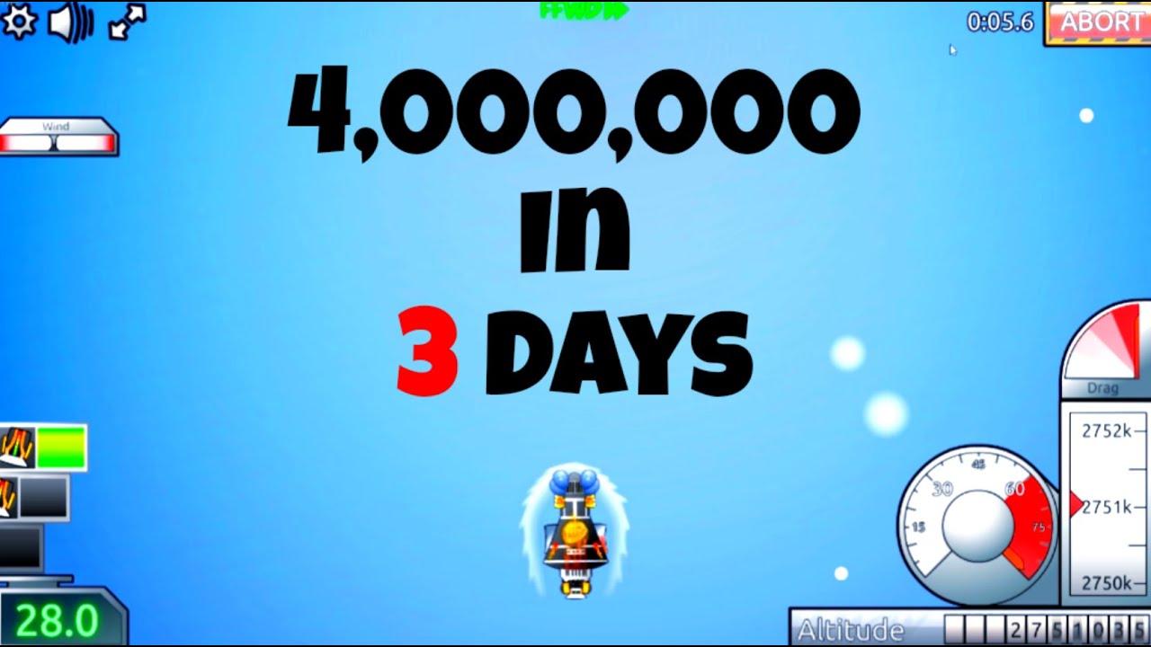 Learn to Fly 3 4000k in THREE days