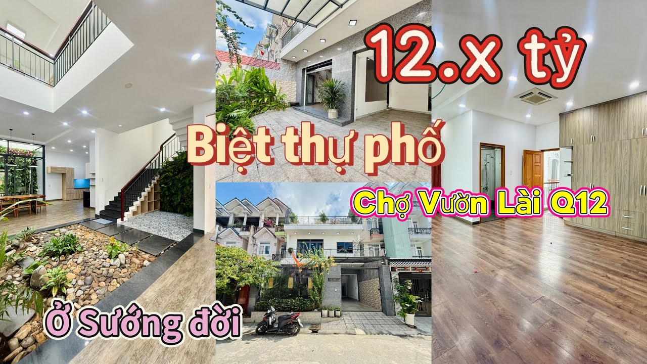 Định cư cần bán biệt thự ngay chợ Vườn Lài Q12 #nhadepq12 #bietthuq12 #xh 