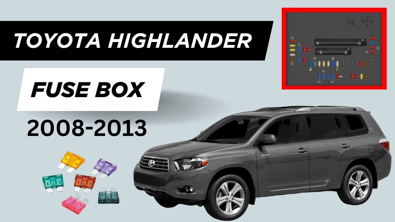 Toyota Highlander Fuse Box Diagram & Location (2008-2013)