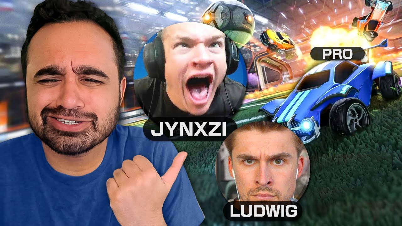 They made me carry them against a Rocket League PRO! (7 NOOBS vs 1 PRO)