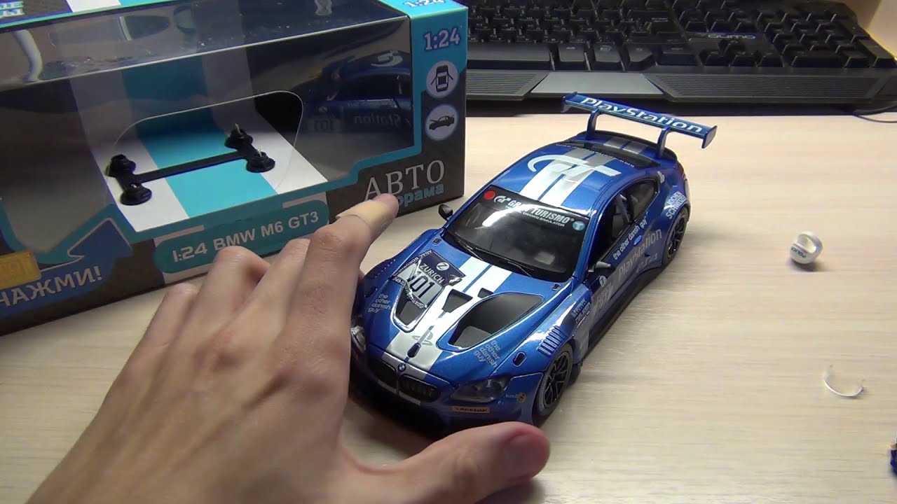 Обзор на модель BMW GT3 в масштабе 1:24.