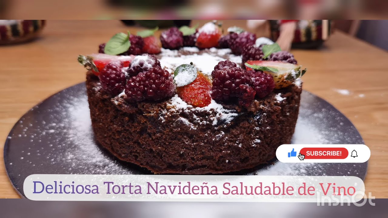 TORTA NAVIDEÑA🎄 DE VINO SALUDABLE O TORTA NEGRA, SIN GLUTEN, SIN AZUCAR, SIN LACTEOS, SIN COLORANTES