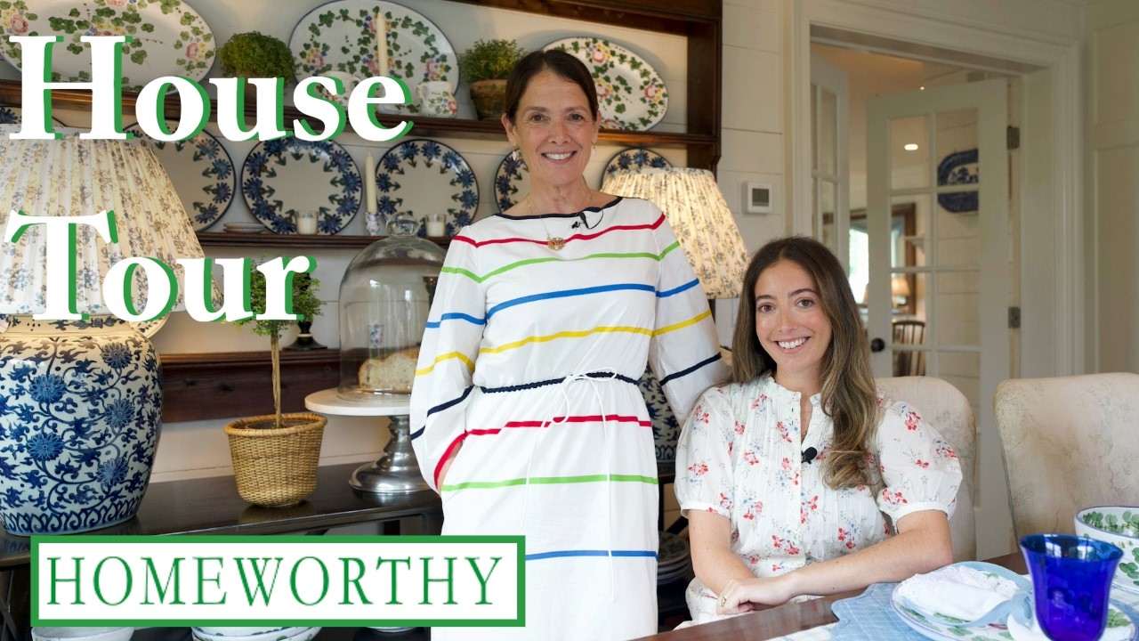 HOUSE TOUR | A Connecticut Sea Cottage with Traditional Blue & White Style