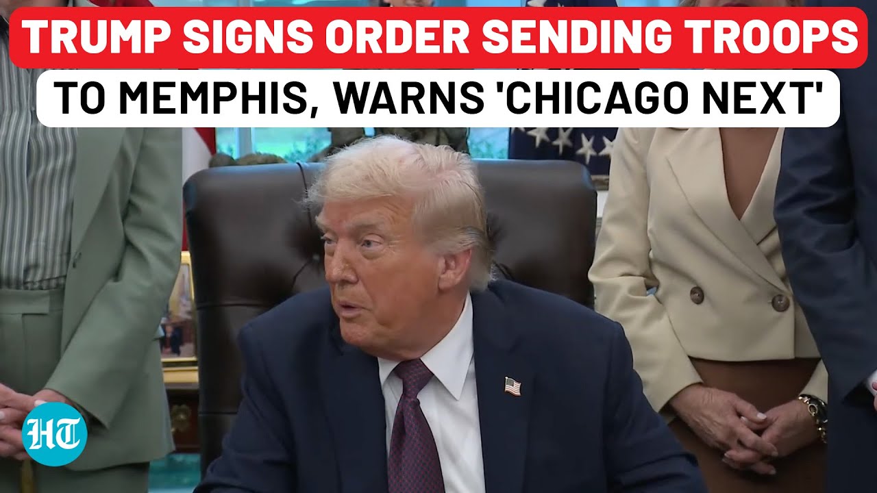 Full Event: Trump Signs Order Sending National Guard To Memphis, Warns Chicago Again| Crime| USA