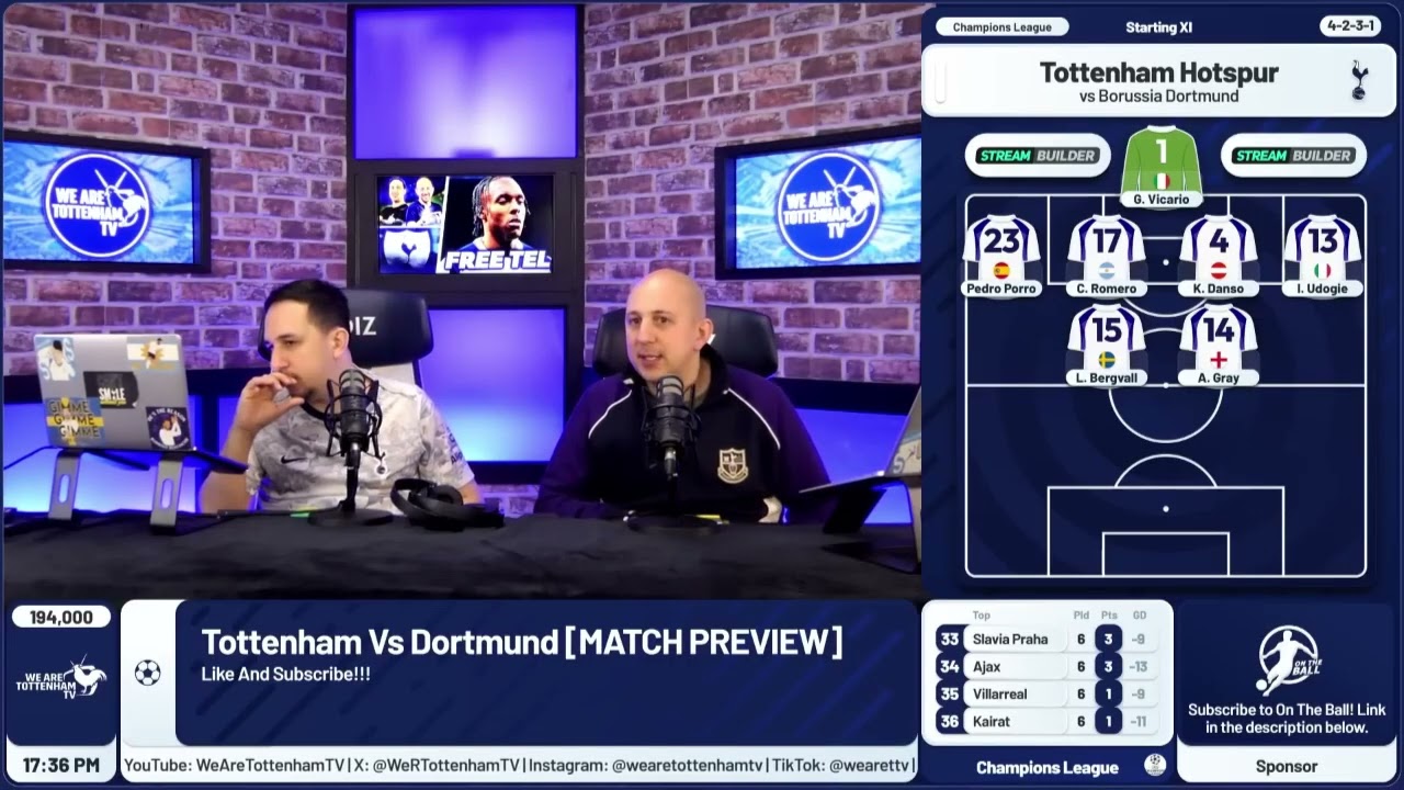 Tottenham Hotspur vs Borussia Dortmund   prediction, team news, lineups