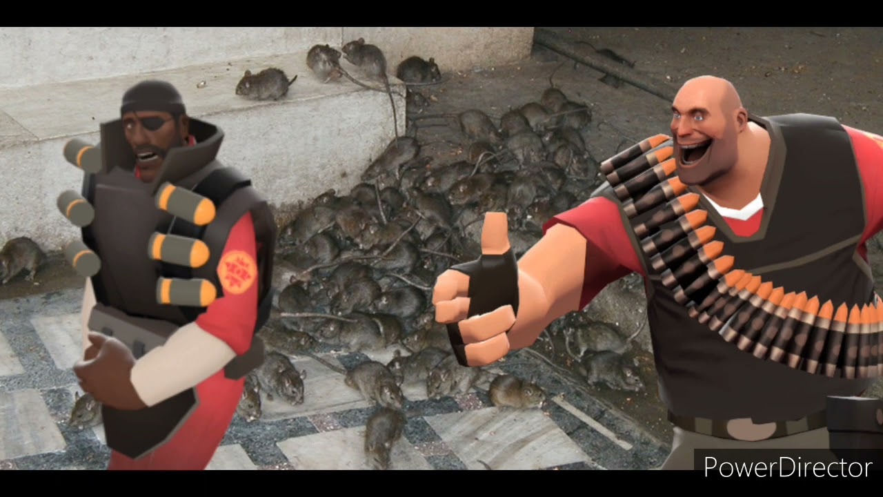 [TF2 AI] Heavy and Demoman Discovers Rat Infestation in The Basement