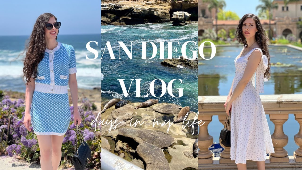San Diego vlog, 3 day trip to San Diego and a quick stop to LA, cafes, food, beaches, city