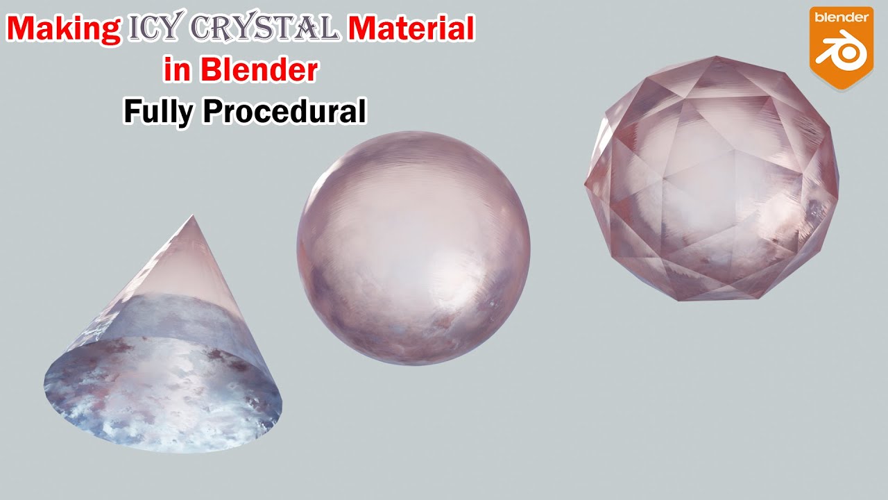 How to Make Icy crystal Material in Blender Fully Procedural