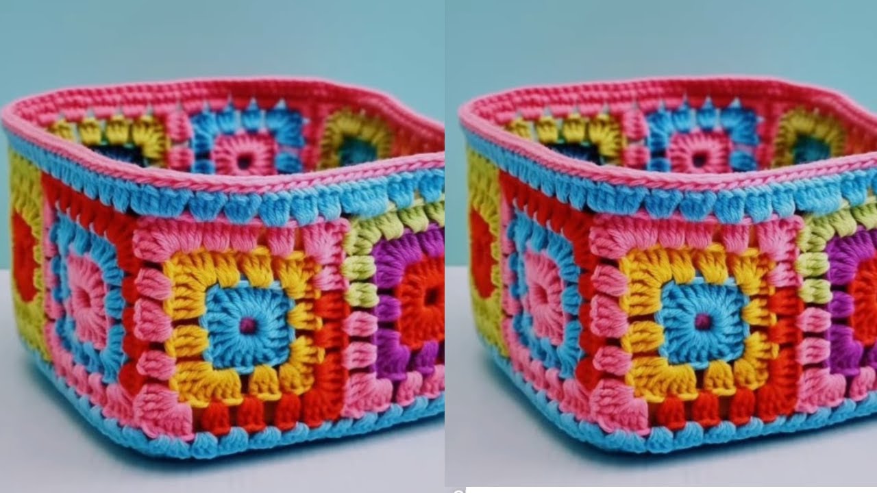 💯🌹💥SUPER BEAUTIFUL KNITTING CONTAINER🌹👍NEW  CROCHET DESIGN BASKET #basket #crochet #container