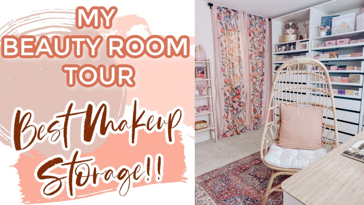 My BEAUTY ROOM/MAKEUP COLLECTION Tour | Ikea PAX Closet System