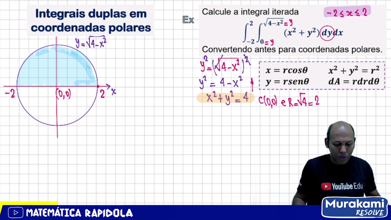 Integral Dupla | Coordenadas Polares #02