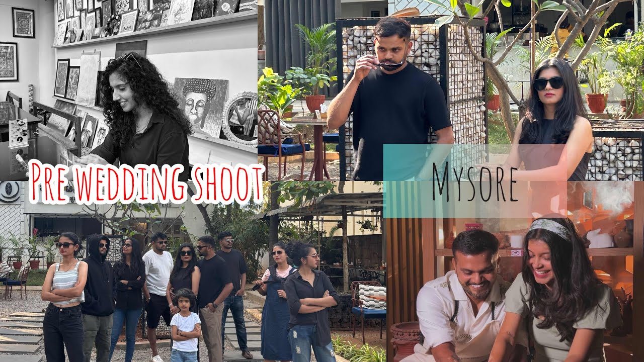 Pre wedding shoot at Mysore 📸 Pottery making 🤩 Cafe shoot ☕️📸