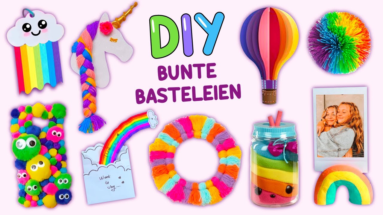 20 BUNTE DIY-BASTELARBEITEN – WOLKEN-LESEZEICHEN – RAUMDEKORATIONEN UND MEHR …
