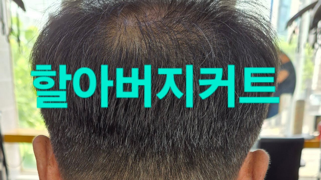 할아버지커트 /사람시술