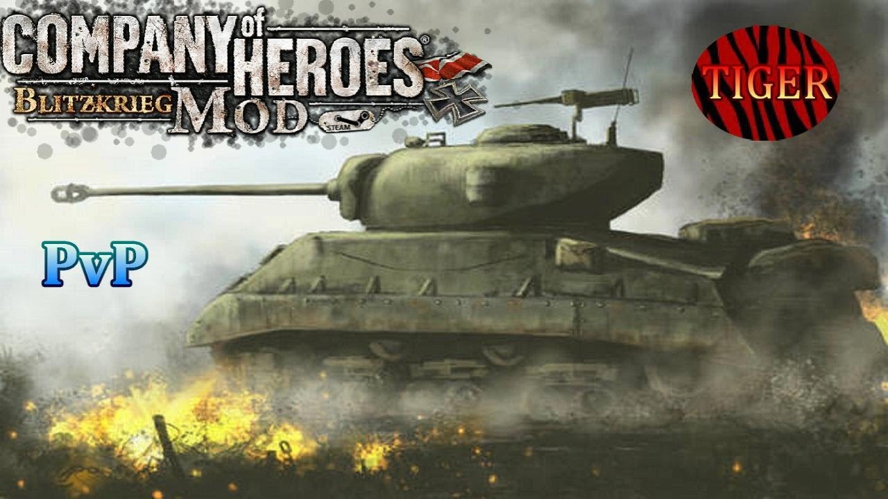 CoH Blitzkrieg Mod PvP _ Canadians - 1vs1 Gameplay
