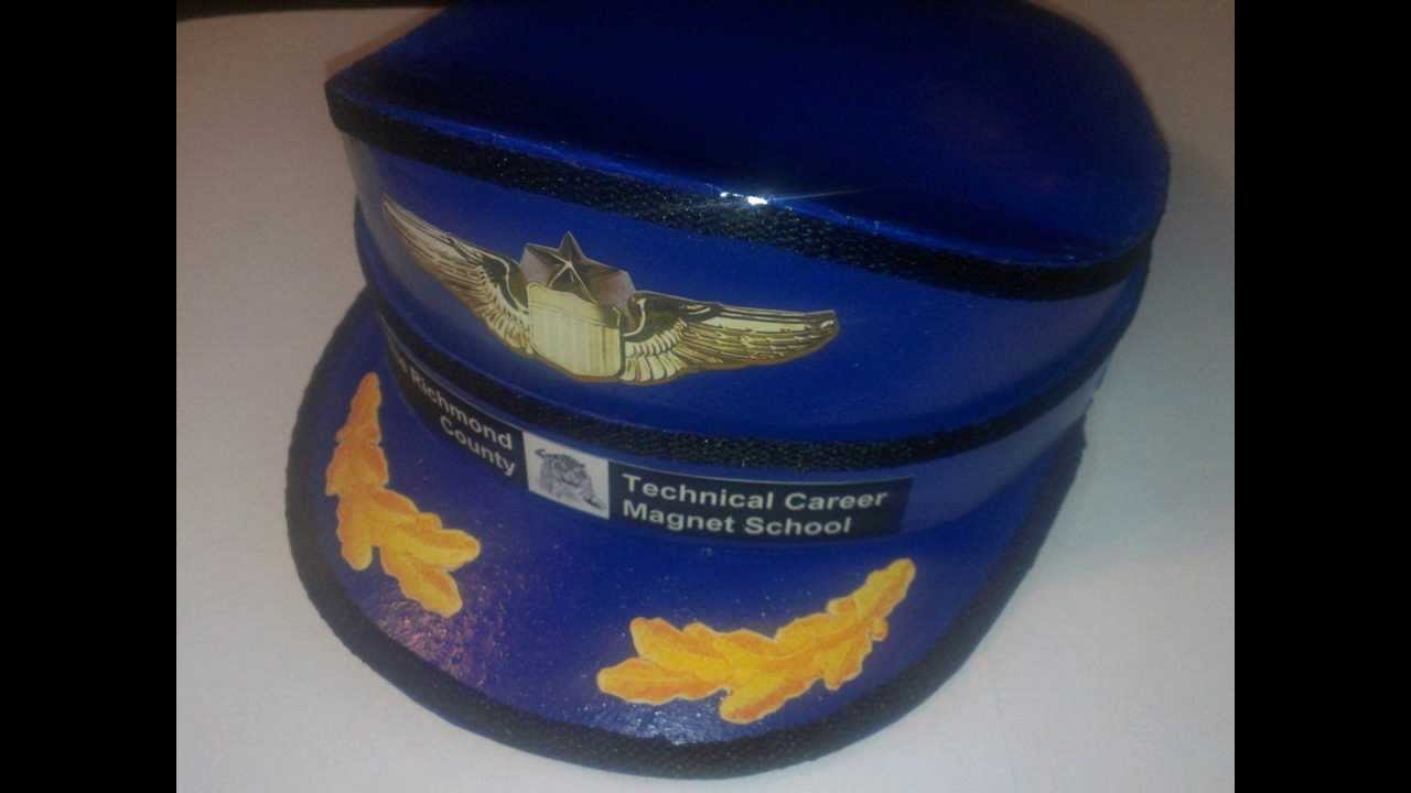 How to make a Pilot Hat, from cardboard