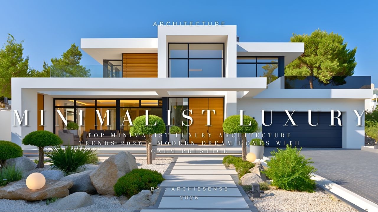 Minimalist Luxury Dream Homes 2026 – Serene Prestige & Modern Architecture Trends