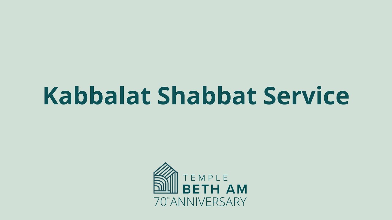1/16/26 Shabbat Evening Service