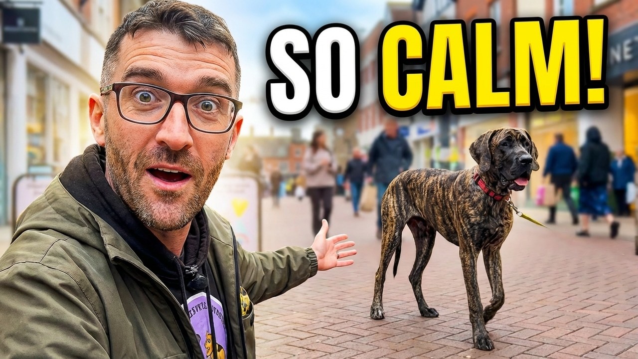 Preventing Reactivity | Walking Tiger Calmly Through Town (Real Training Session)