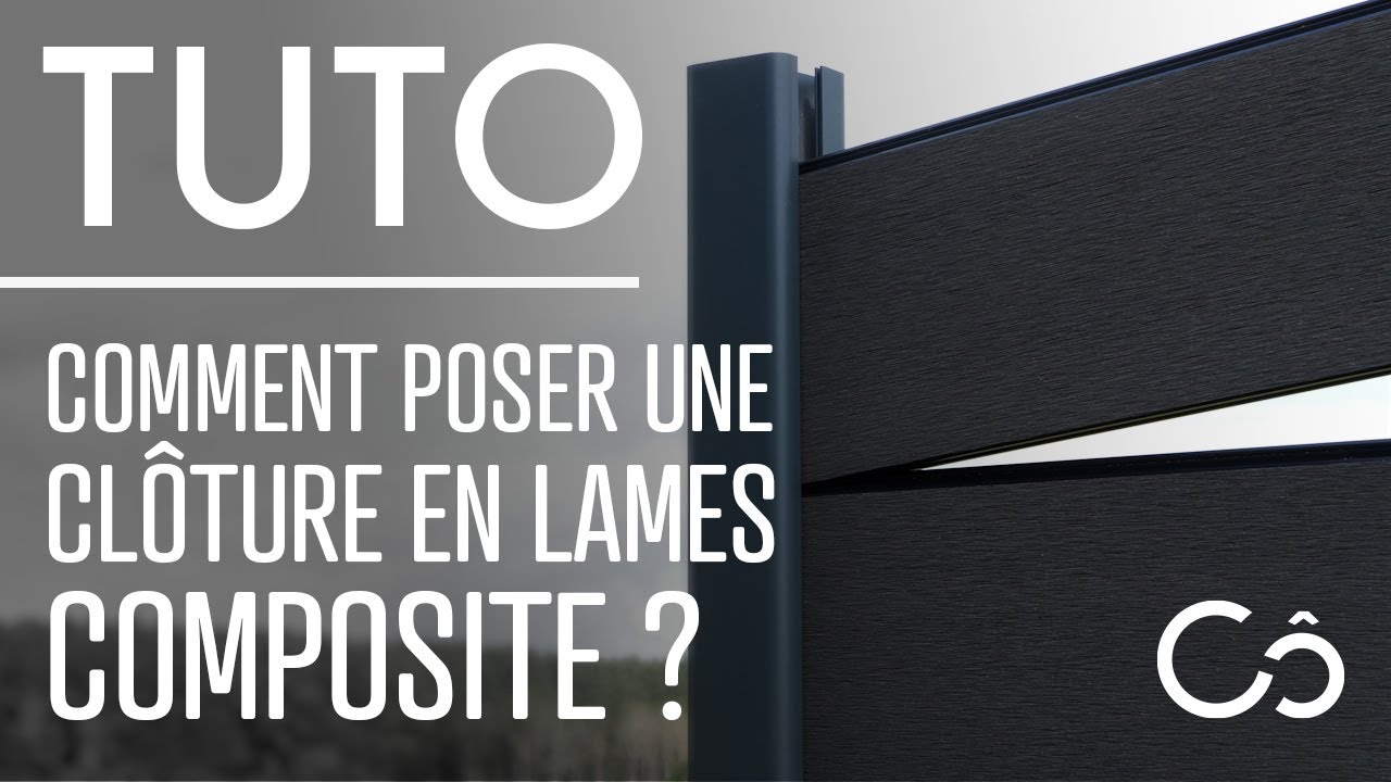 Comment poser une clôture composite ?