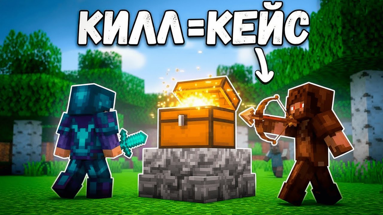 Каждый КИЛЛ даёт мне ДОНАТ КЕЙСЫ в Майнкрафт!