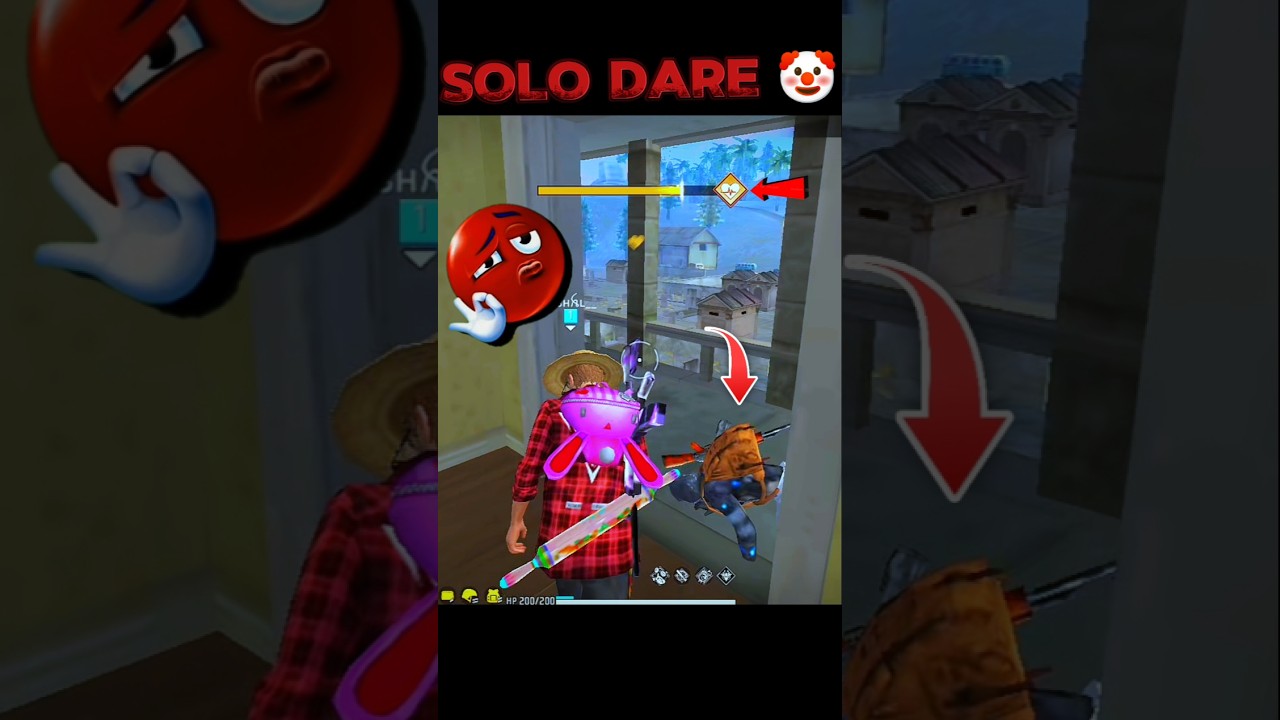 New Solo Dare Trick 🔥 Free Fire New Solo Dare Revive Trick 