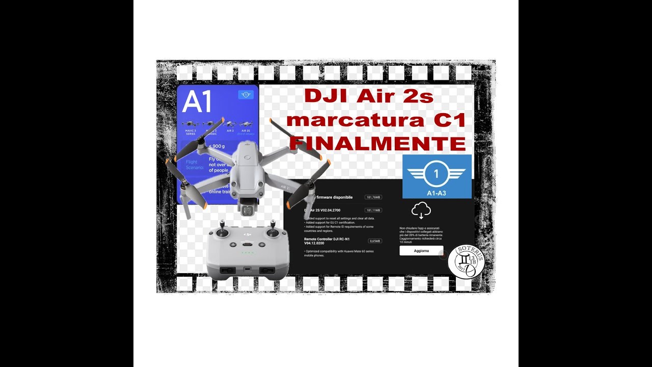 DJI Air 2S C1 FINALMENTE  ecco come come chiedere la certificazione C1