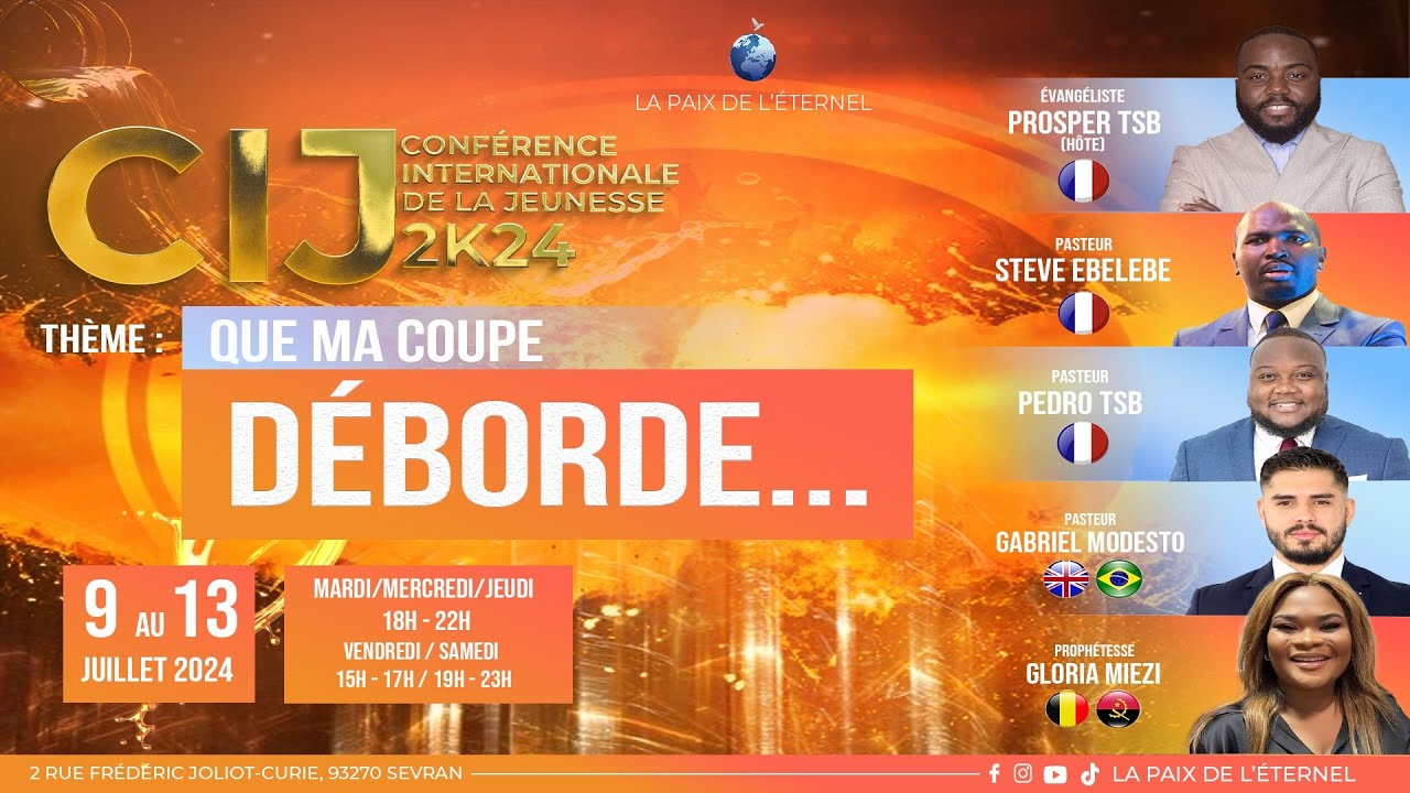 CIJ 2K24 QUE MA COUPE DÉBORDE Jour 3 I PROPHETESSE GLORIA MIEZI - Jeudi 11 Juillet 2024