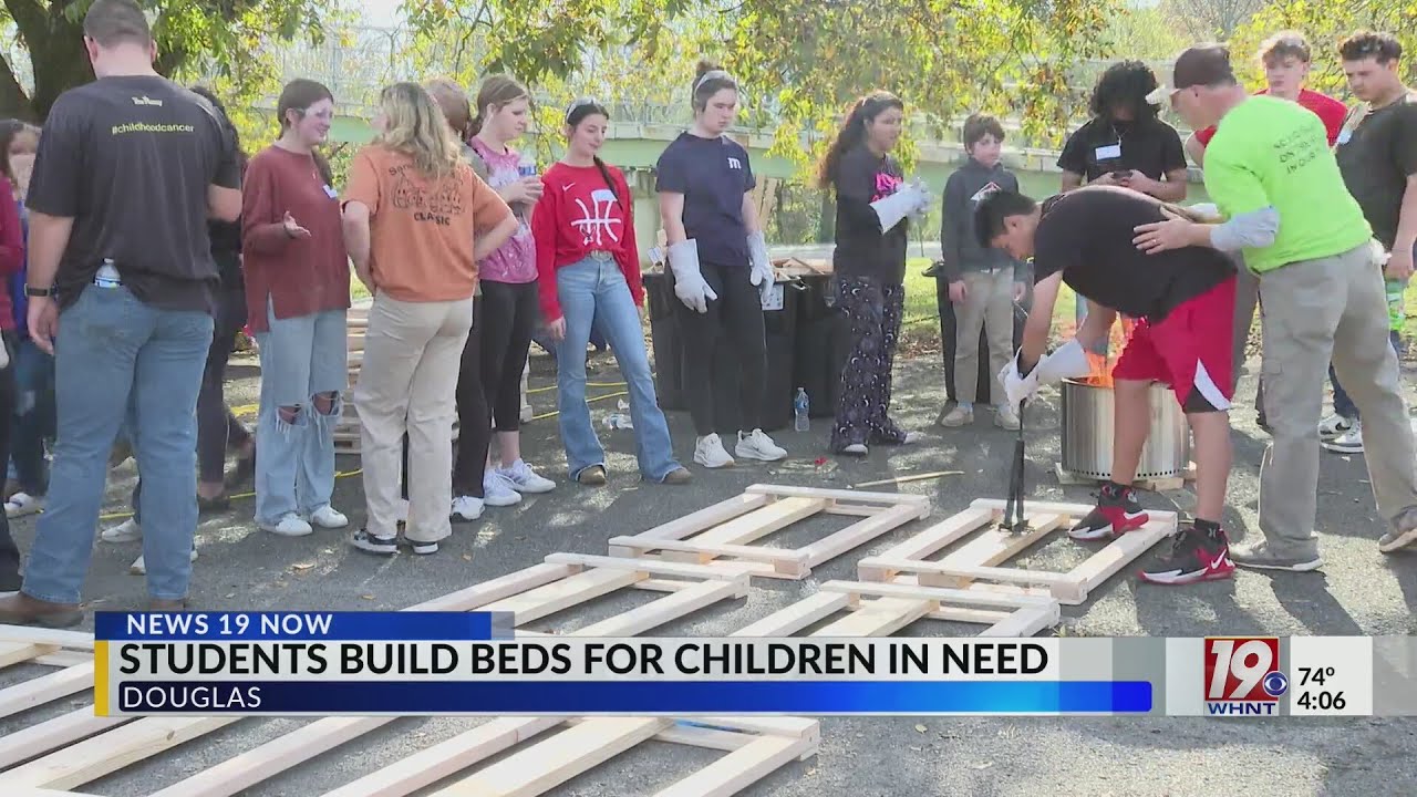 Douglas High Students Help Build Beds for Children in Need | Nov. 18, 2024 | News 19 at 4 p.m.