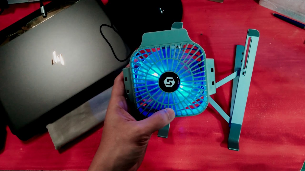Aluminum Foldable Laptop Stand with Cooling Fan Unboxing and Review (ABE REVIEWS EP8)