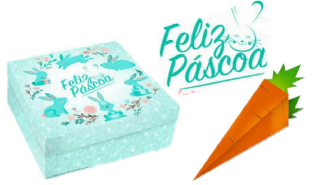 Caixa para bombons e chocolates para Páscoa 🐰