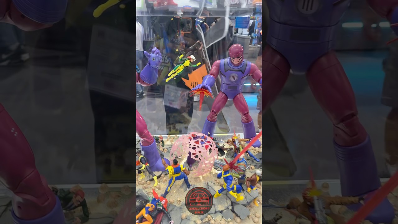 X-Men Marvel Legends display at Hasbro's Booth at San Diego Comic-Con #sdcc #xmen97 #marvellegends
