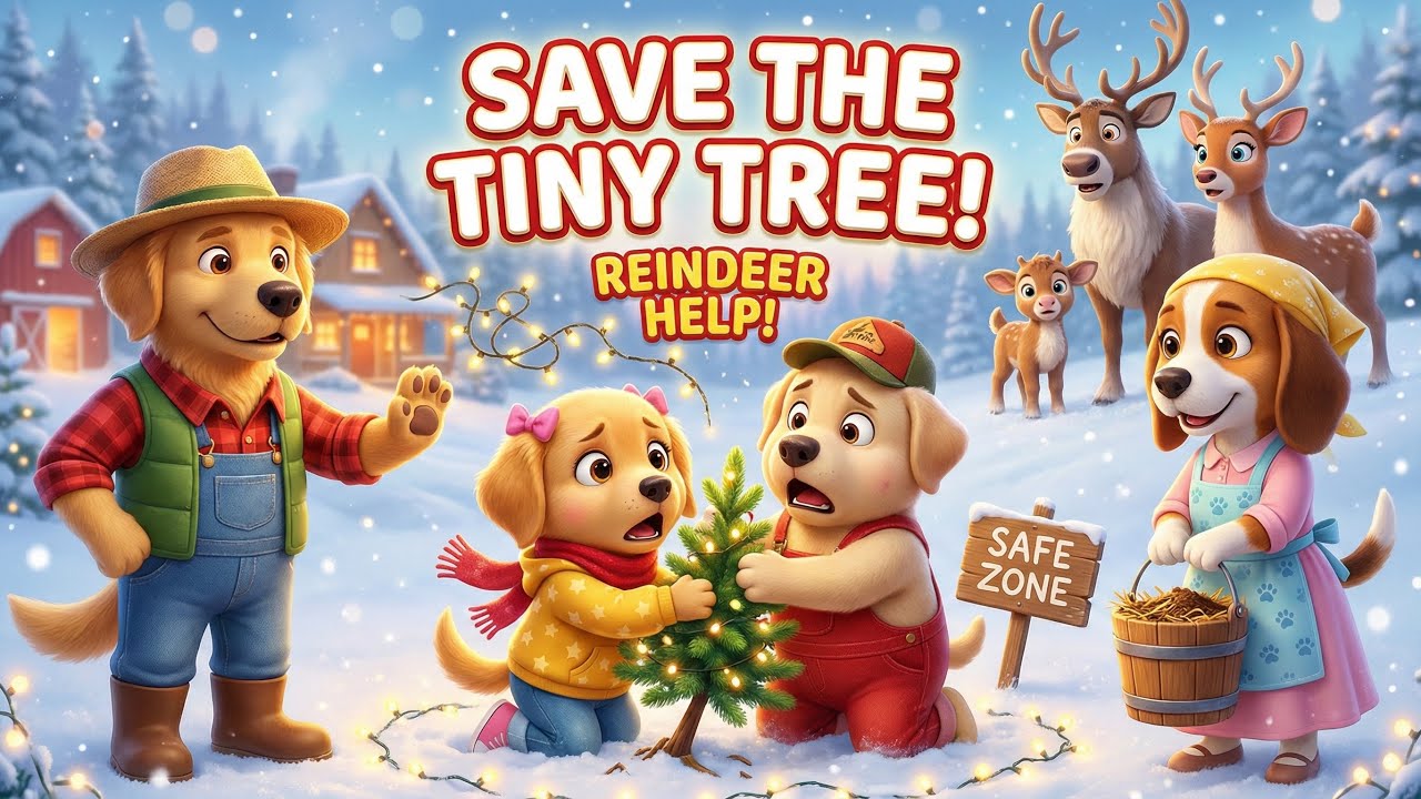 The Ben Family Farm: The Miracle Sapling ❄️ Reindeer Family Christmas Rescue 🎄 Winter Safety