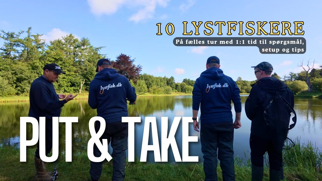 Put and Take Fælles tur til Medestedet - Tog 10 lystfiskere med på fisketur, kaffe hygge og fiskeri.