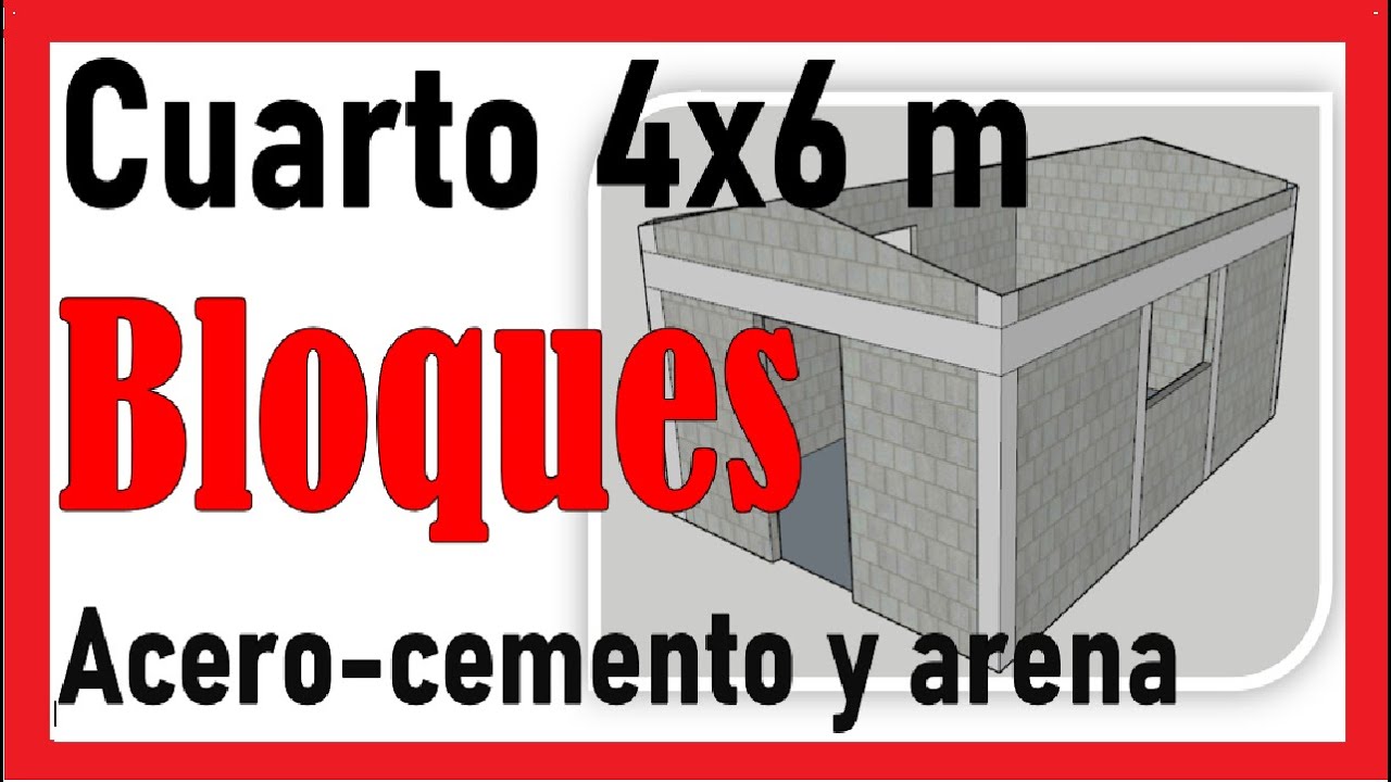 Cuantos bloques necesito para un cuarto 4x6