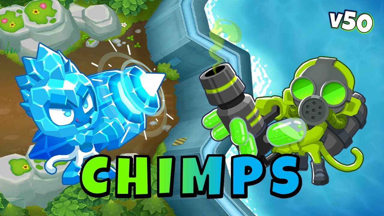Congelando o Vale Inundado - CHIMPS Borda Preta v50 - BTD6 - Bloons TD 6