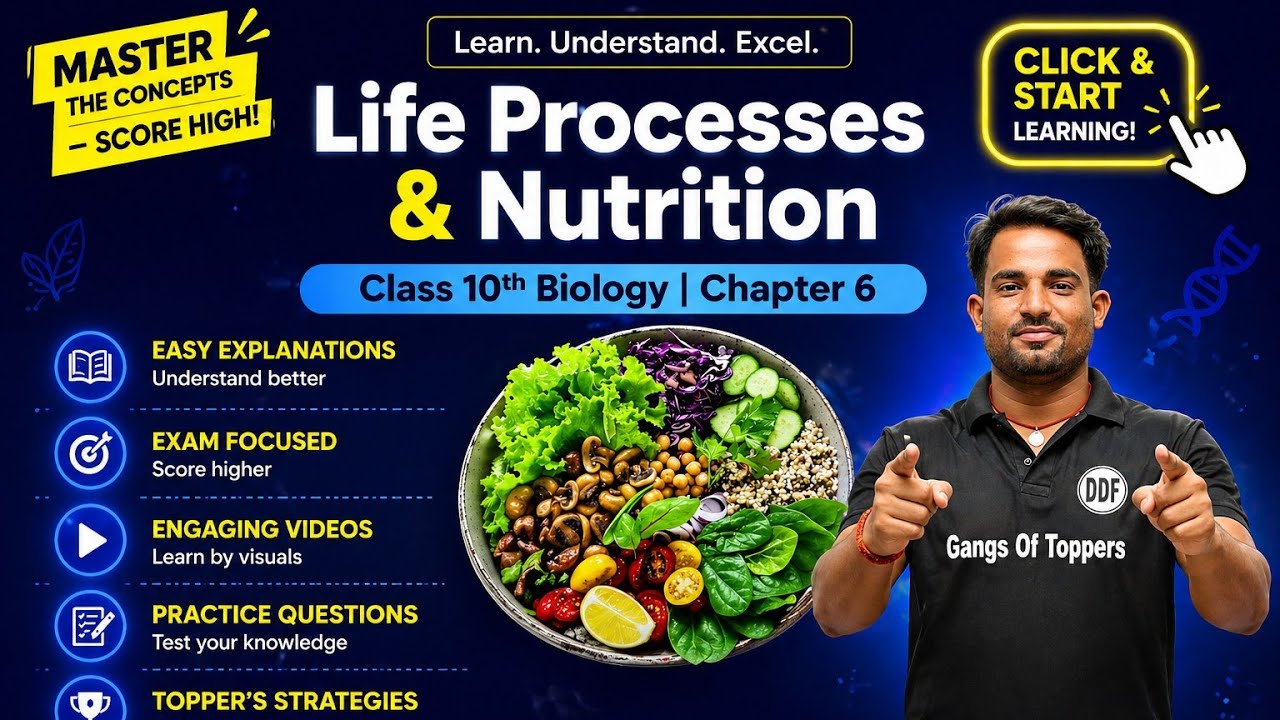 Class 10 Nutrition Complete in 25 Minutes | Life Processes Class 10 #lifeprocesses  #class10biology