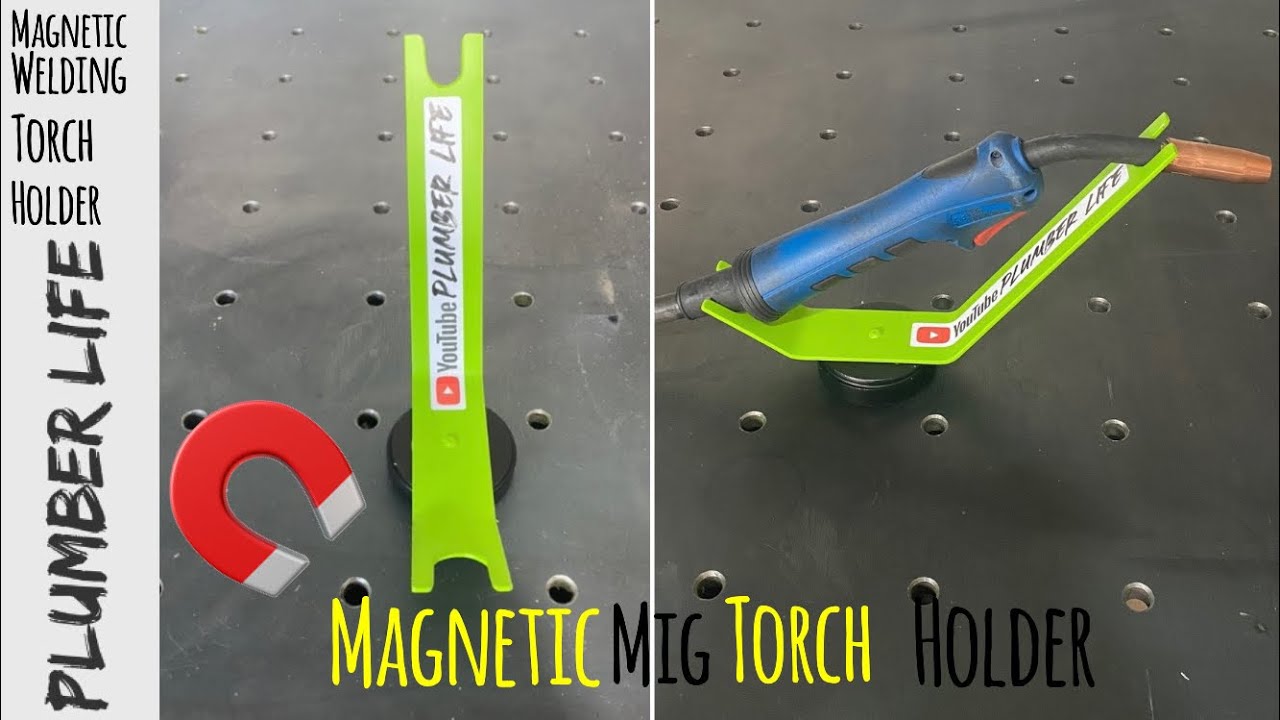 Diy welding magnetic mig torch holder #welding #diy #plumberlife