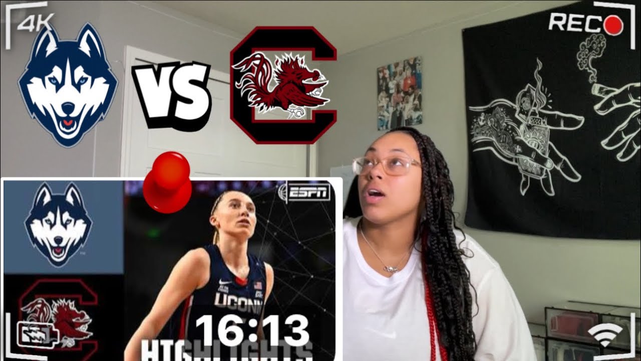 UCONN VS SOUTH CAROLINA HIGHLIGHTS “REACTION”🏀