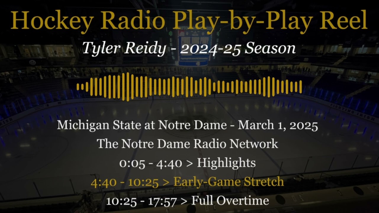 2024-25 Hockey Radio Play-by-Play Reel