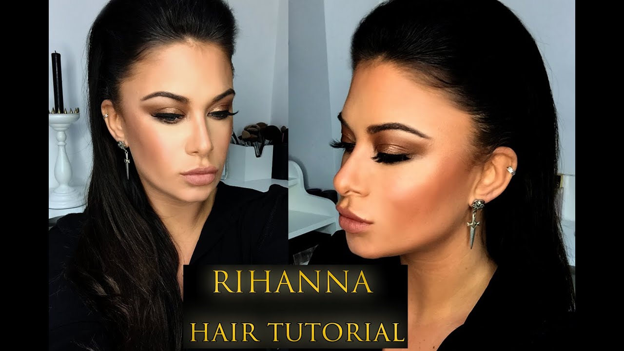 Rihanna Slicked back hair tutorial - Bellami Kylie hair kouture