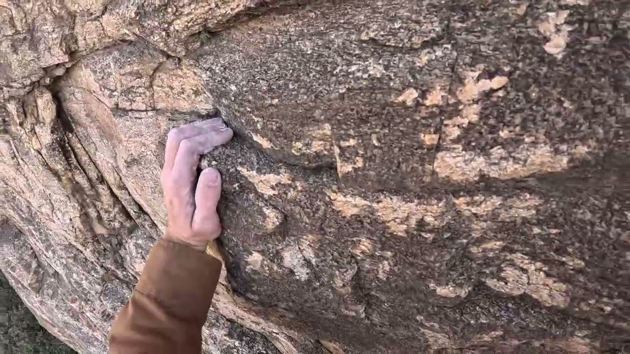 Climbing Silence is Golden (5.10a) at Shooting Gallery Mount Lemmon