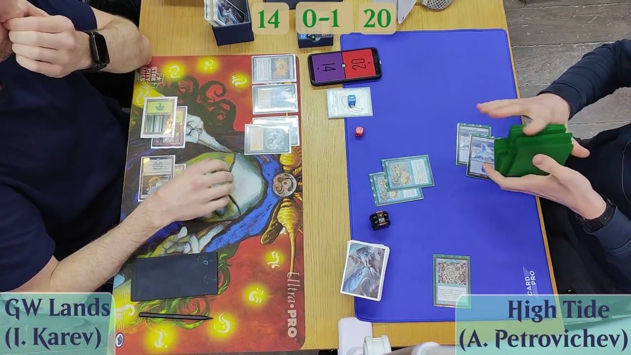 [MTG Legacy] Round 1: GW Lands vs High Tide